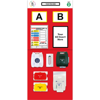 Modulean® Double Aisle Marker Rack End Board 3 First Aid