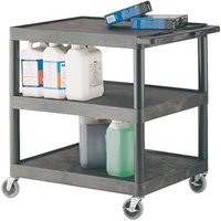Plastic Multi-purpose 3-Tray Trolley - 890 x 610 x 865mm