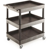 Plastic Multi-purpose 3-Tray Trolley - 920 x 640 x 975mm