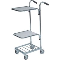 Mini Office Trolley with 2 shelves- 35kg capacity - 1090 x 355 x 660