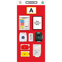 Modulean® Single Aisle Marker Rack End Board 3 First Aid