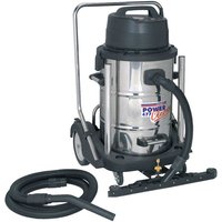 Industrial Wet and Dry Vacuum Cleaner 77L Stainless Drum 2400W/230V