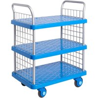 3 Tier platform trolley with mesh ends - 300kg capacity
