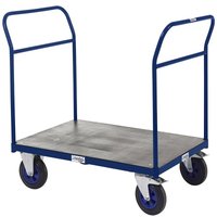 Apollo Platform Truck with Double Bar End - Blue -1000 x 700mm Platform