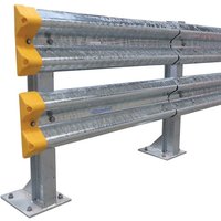 Armco Barrier Safety End - Black