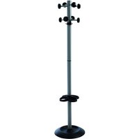 Black Coat and Umbrella Stand with 8 hooks