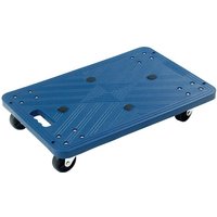 Blue Plastic Platform Dolly 100kg Capacity - 110 x 400 x 600mm