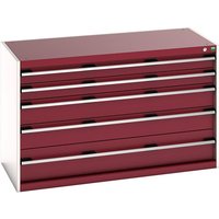 Bott Cubio Freestanding lockable 5 Drawer Cabinet - 800 x 1300 x 650mm