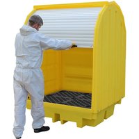 Outdoor Covered 4 Drum Storage Unit - 410 litre capacity