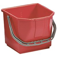 15L Red Cleaning Trolley Buckets