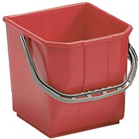 25L Red Cleaning Trolley Buckets