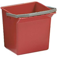 4L Red Cleaning Trolley Bucket