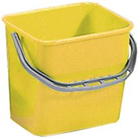 6L Yellow Cleaning Trolley Buckets