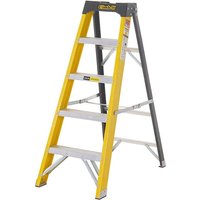 Climb-it 4-Tread Glass Fibre Swingback Stepladder EN131 Rated