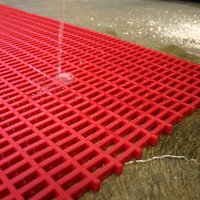 Cobamat Inter PVC Industrial Walkway Matting Roll - 12mm thick - 30mm x 10mm holes - 5m x 600mm