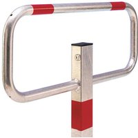 COMMANDER Drop Down Parking Barrier - Galvanised Finish - Concrete In