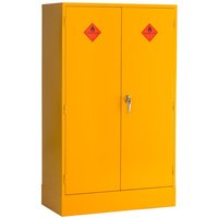 Flammable Storage COSHH Cabinet - 1525 x 915 x 460mm - Yellow