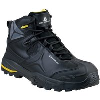 Deltaplus Black Leather Non-Metallic Safety Boots S3 SRC HRO
