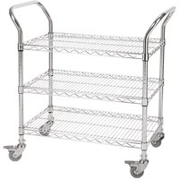 Eclipse 2 Shelf Flat Wire Catering Trolley - 210kg Capacity - 1060 x 760 x 610mm (H x W x D)
