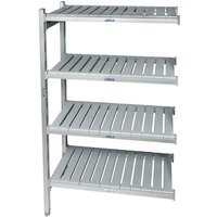 Eko fit Aluminium Shelving Extension Bay - 4 Shelf levels - 1700 x 1185 x 600mm
