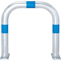 TRAFFIC-LINE EV Charging Point Guard - Blue Reflective Band - 500 x 500mm - Surface Fix