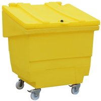 Yellow General Purpose Polyethylene Storage Container - Wheeled - 250L capacity