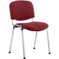 ISO Chrome Frame Stacking Chair - Ginseng Chilli Fabric