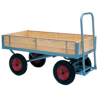 Heavy Duty Turntable Truck with mesh ends and 2 half drop mesh sides - Length 1600mm