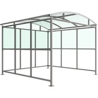 Inglewood Galvanised Smoking Shelter - 2513 x 3147 x 3000mm
