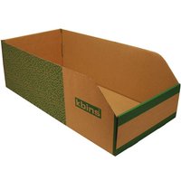 K-Bins B Range Jumbo Fibreboard Shelf Bins - 200 x 300 x 600mm (H x W x D) - Pack of 25