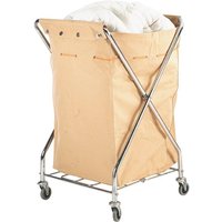 Folding Commercial Laundry Trolley With Removable Canvas Sack