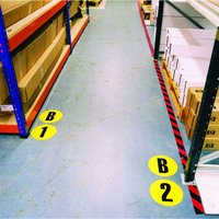 Letter or Number Self-Adhesive Floor Sign - 190mm Diameter
