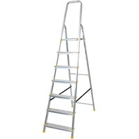 Aluminium Platform Steps - slip resistant feet - 7 Treads - platform height 1400mm