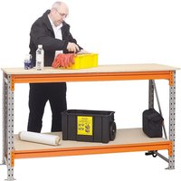Longspan Workbench with Lower Shelf- 175kg UDL - 1000 x 1600 x 600mm (H x W x D)