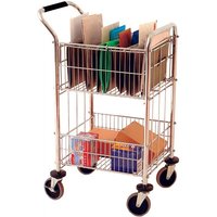 Mailroom Trolley with 2 Baskets