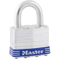 Master Lock 1EURD Laminated Steel Padlock with hardened 8mm Diameter Shackle