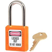 Master Lock 410 44mm Zenex Safety Lockout Padlock - Orange