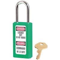 Master Lock 411 76mm Zenex Safety Lockout Padlock - Green