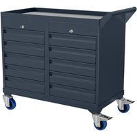 Mobile Tool Cabinet with 10 Drawers - 820 x 900 x 450mm