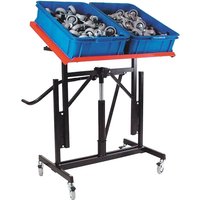 Mobile Adjustable Work Stand - 100kg Capacity - 800 x 600mm Worktop
