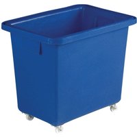 150L Royal Blue Mobile Bottle Skip - 620 x 430 x 1020mm