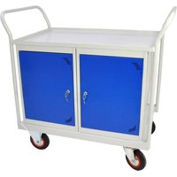 Mobile Maintenance Trolley - MDF Worktop Double Cupboard 900W
