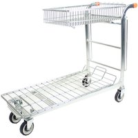 Nestable Stock Trolley with Integral Folding Basket