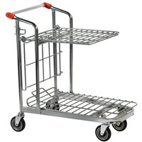 Nestable Stock Trolley with Top Shelf