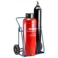 2 Wheel Oxygen & Propane Double Cylinder Trucks
