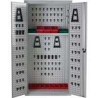 Floorstanding Perforated Tool Cupboard - 1800 x 900 x 460mm