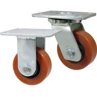 100 dia Polyurethane Castors Braked 150kg cap