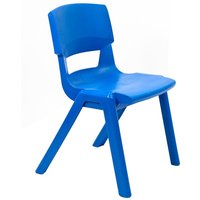 Postura+ One-Piece Plastic School Chair Size 6 - Ink Blue