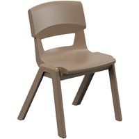 Postura+ One-Piece Plastic School Chair Size 3 - Misty Brown