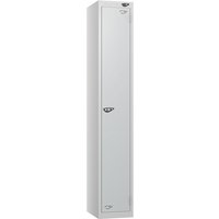 Pure 1 Door Locker with CAM Lock - 1800H x 450W x 450D (mm) - Pearl Silver Body - Silver Door